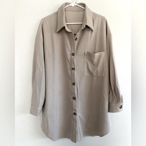 NWOT Oversized button-up shirt